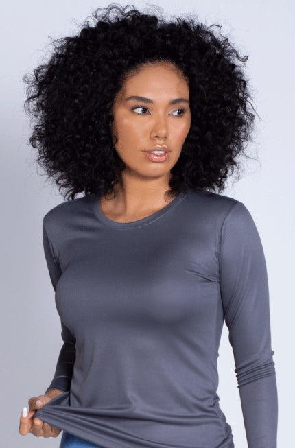 Playera deportiva manga larga shop