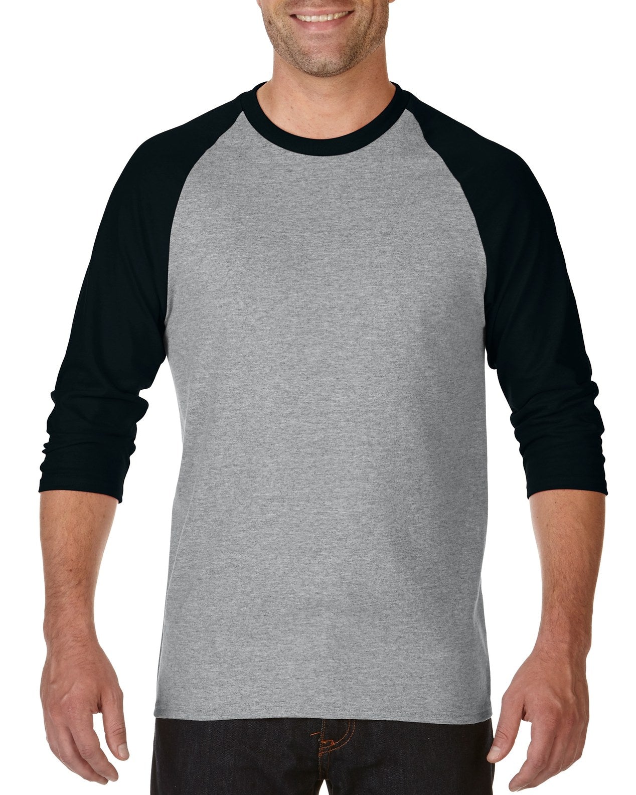 Playera Gildan 5700 Raglan 3/4 100% Algodón –