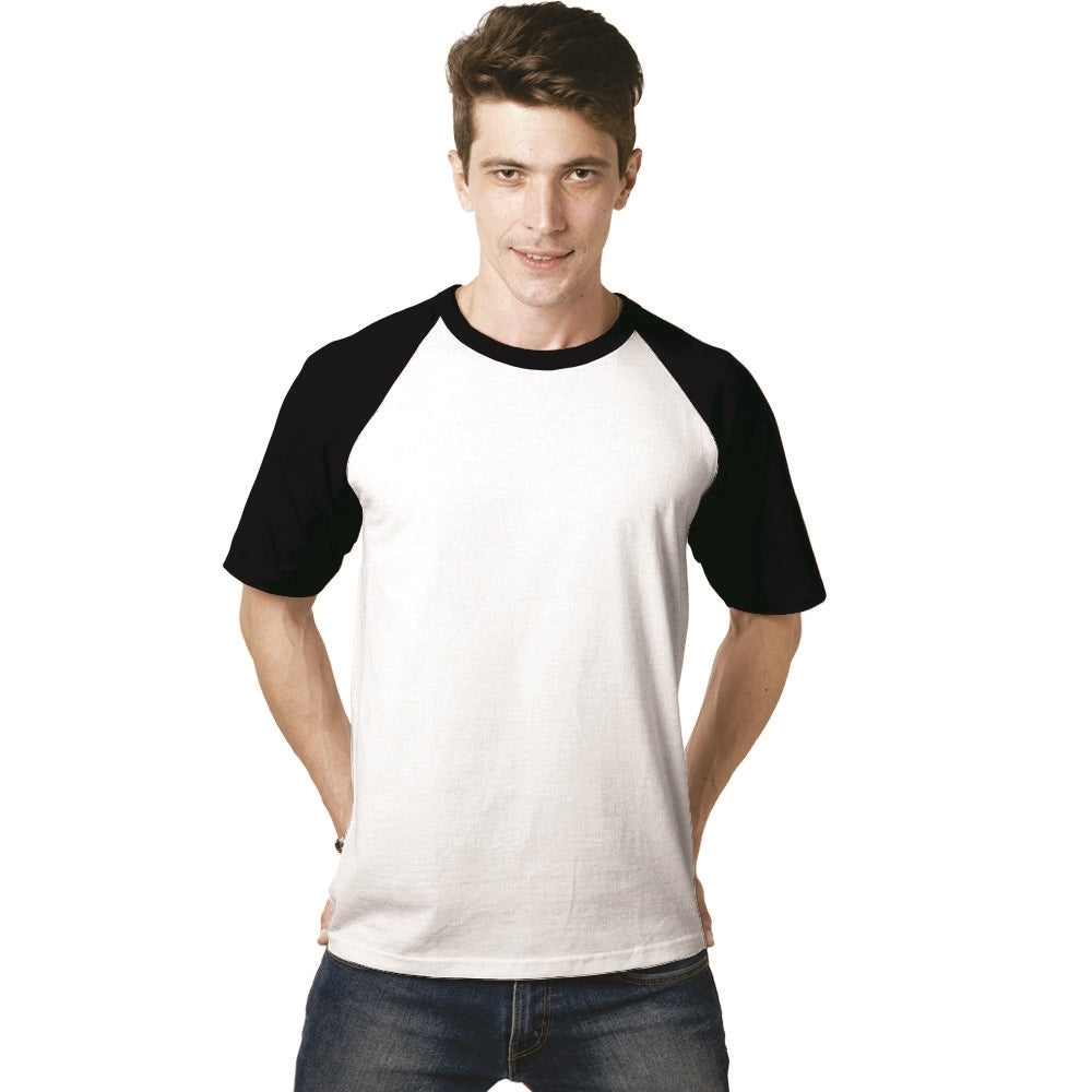 Playera raglan manga corta sale